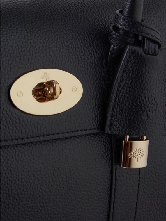 Mulberry Bayswater Satchel Black Small Classic Grain